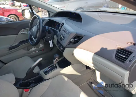 2012 Honda Civic Lx из США, поврежденный, VIN 2HGFB2F51CH333294